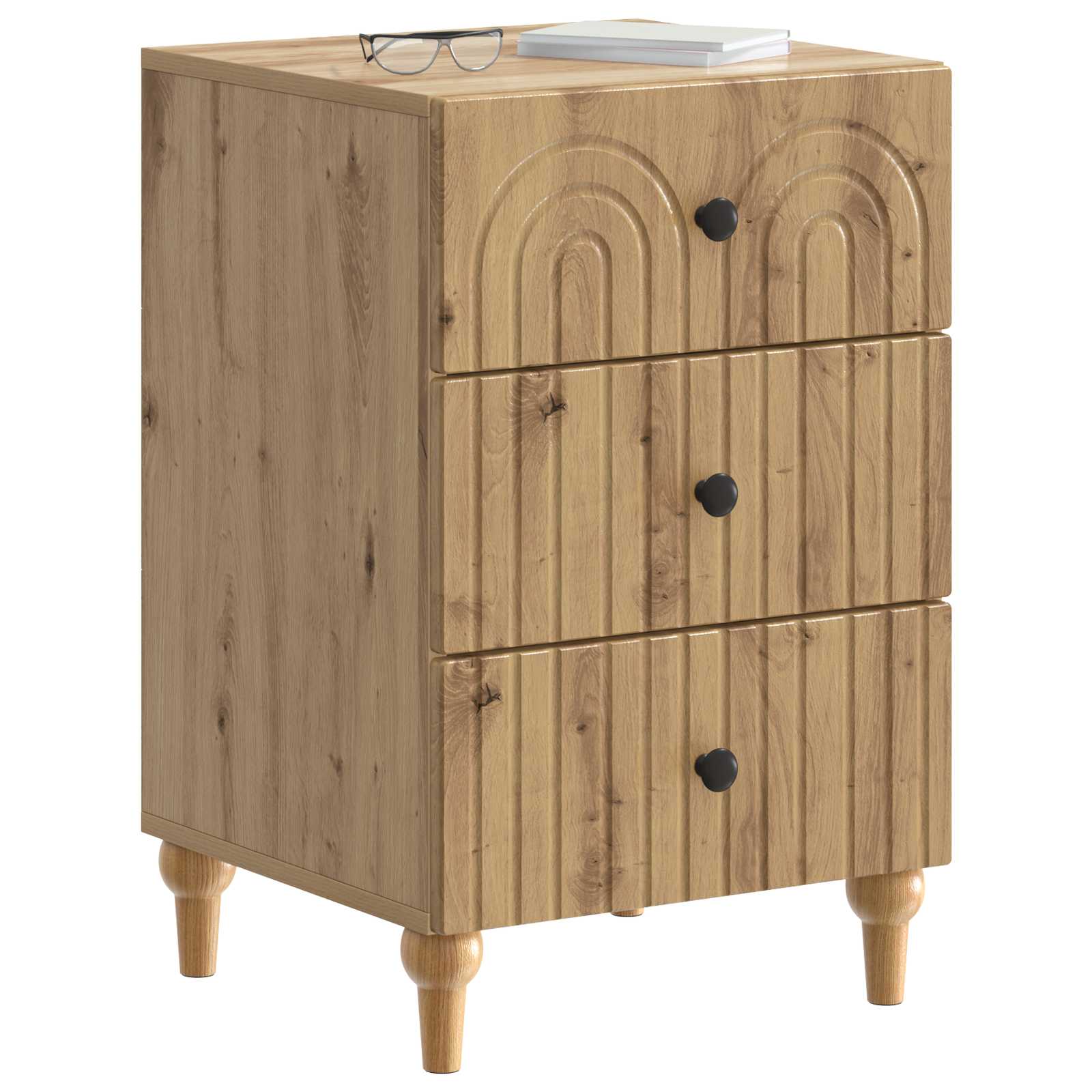 Κομοδίνο Artisan Δρυς 43x 41 x 66,5 εκ Επεξεργασμένο Ξύλο - Pakobazaar
