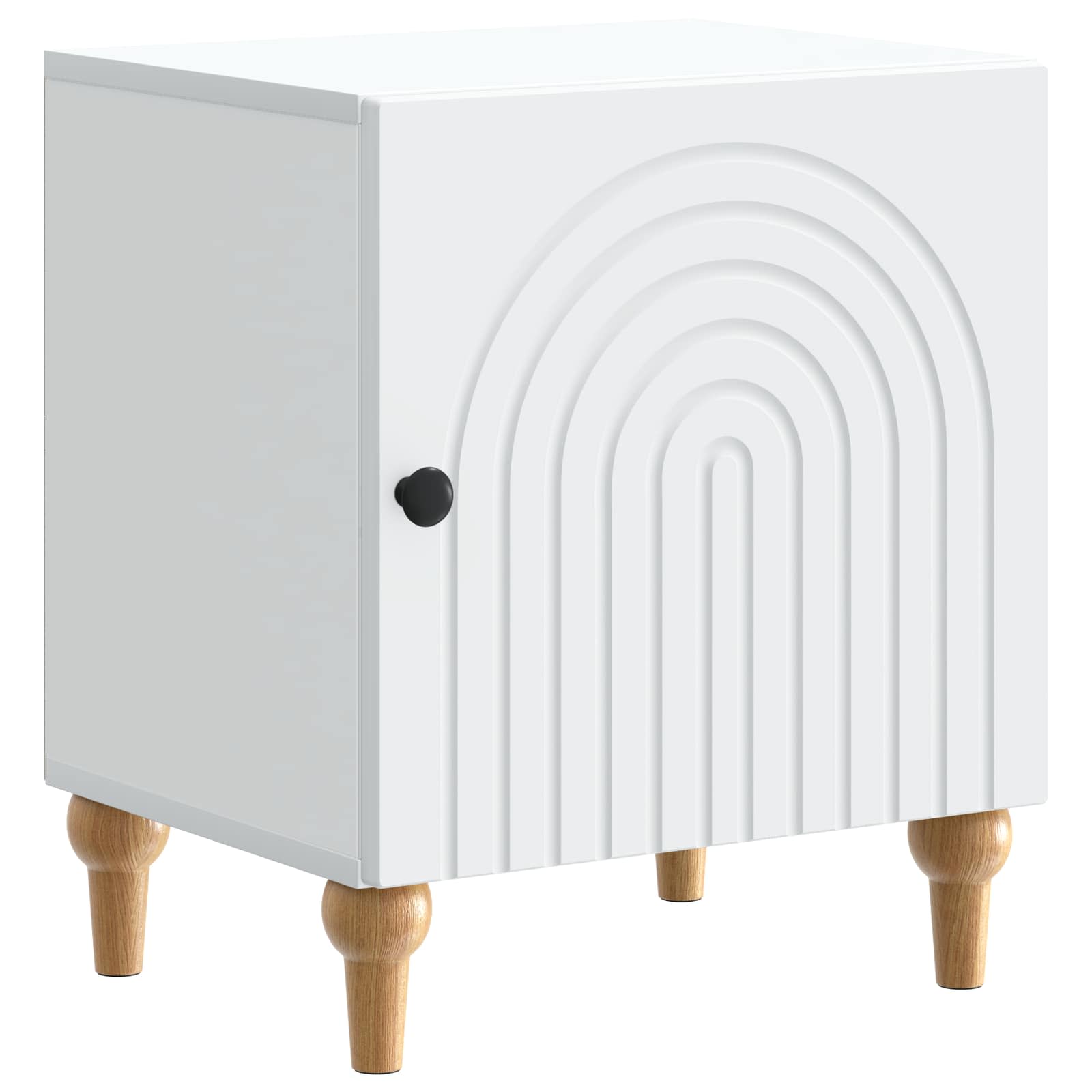Κομοδίνο Λευκό 43 x 34,5 x 50 εκ Επεξεργασμένο Ξύλο - Pakobazaar