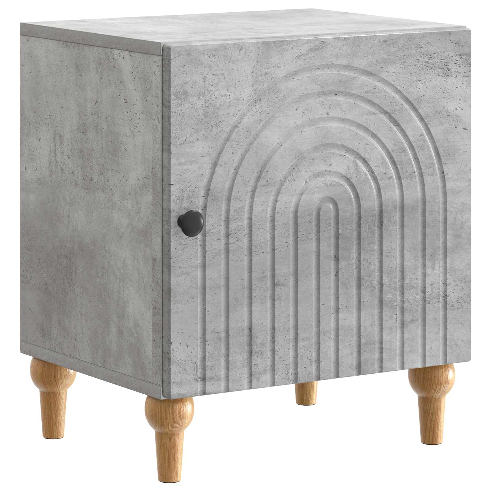 Κομοδίνο 2 pcs Γκρι Σκυροδέματος 43 x 34,5 x 50 εκ - Pakobazaar