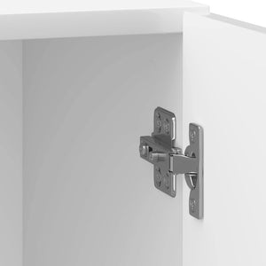 Κομοδίνο 2 pcs Γυαλιστερό Λευκό 43 x 34,5 x 50 εκ - Pakobazaar