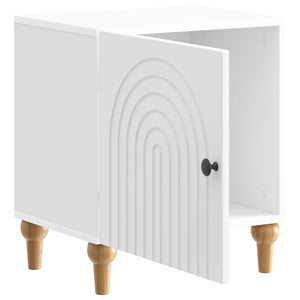 Κομοδίνο 2 pcs Γυαλιστερό Λευκό 43 x 34,5 x 50 εκ - Pakobazaar