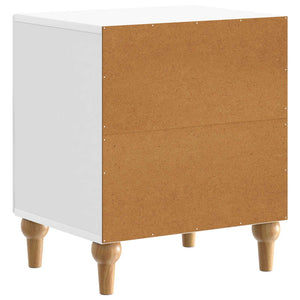 Κομοδίνο 2 pcs Γυαλιστερό Λευκό 43 x 34,5 x 50 εκ - Pakobazaar