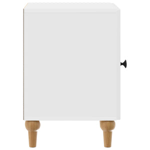 Κομοδίνο 2 pcs Γυαλιστερό Λευκό 43 x 34,5 x 50 εκ - Pakobazaar