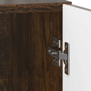 Κομοδίνο 2 pcs Καπνισμένο Ξύλο Δρυός 43 x 34,5 x 50 εκ - Pakobazaar