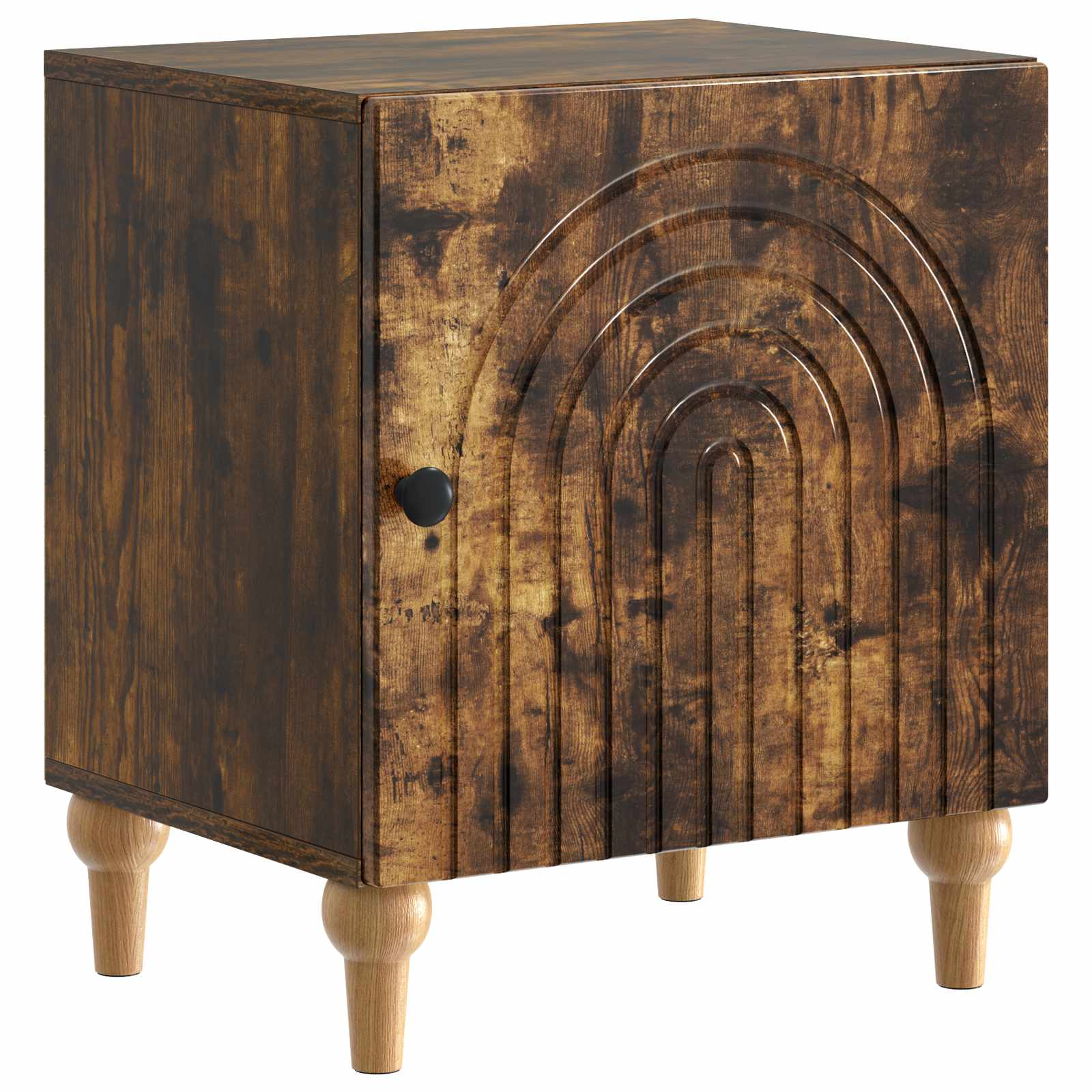 Κομοδίνο 2 pcs Καπνισμένο Ξύλο Δρυός 43 x 34,5 x 50 εκ - Pakobazaar