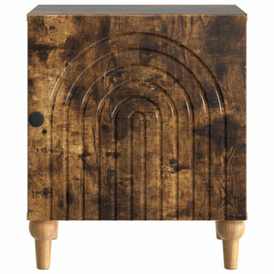 Κομοδίνο 2 pcs Καπνισμένο Ξύλο Δρυός 43 x 34,5 x 50 εκ - Pakobazaar