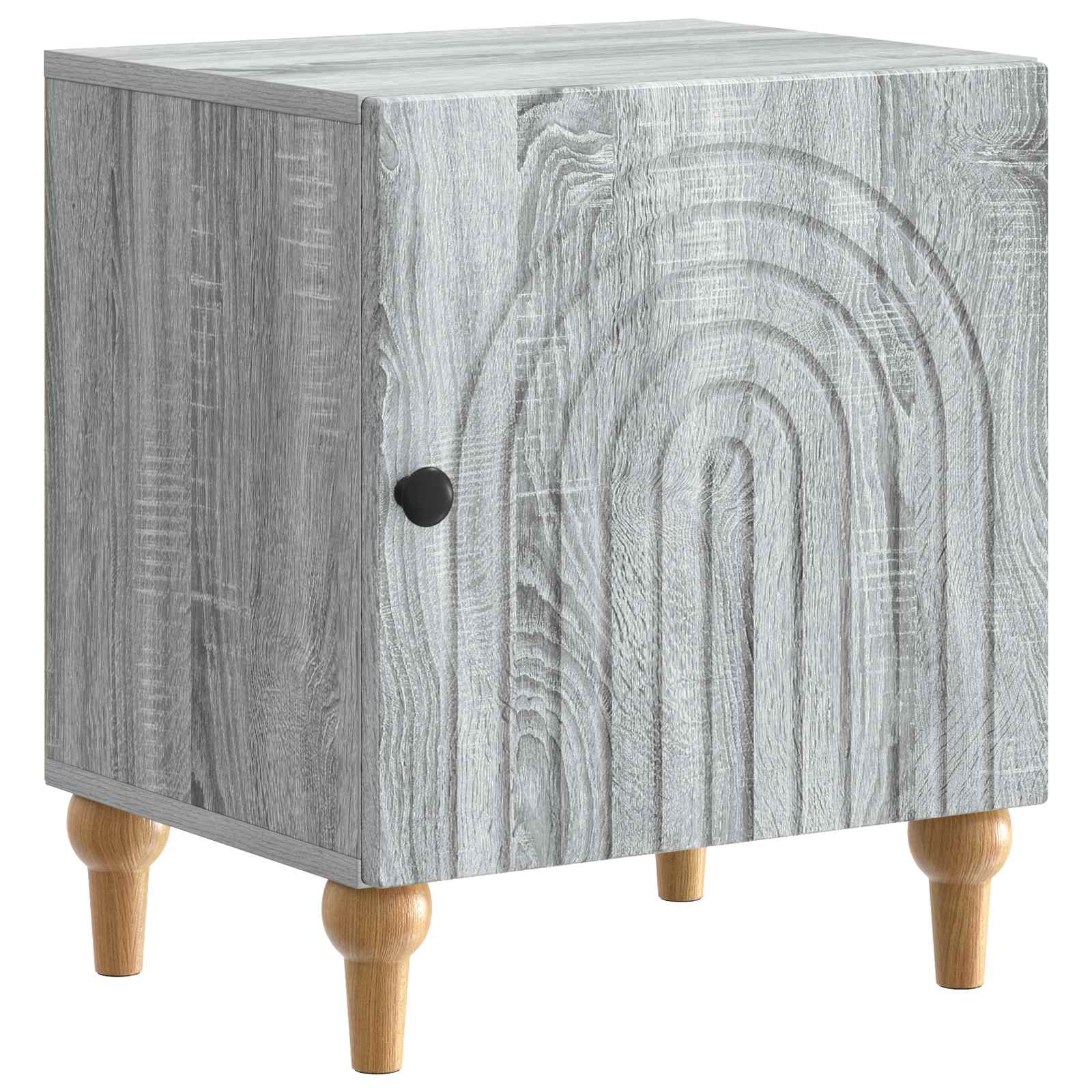 Κομοδίνο 2 pcs Γκρι Sonoma 43 x 34,5 x 50 εκ Επεξεργασμένο Ξύλο - Pakobazaar