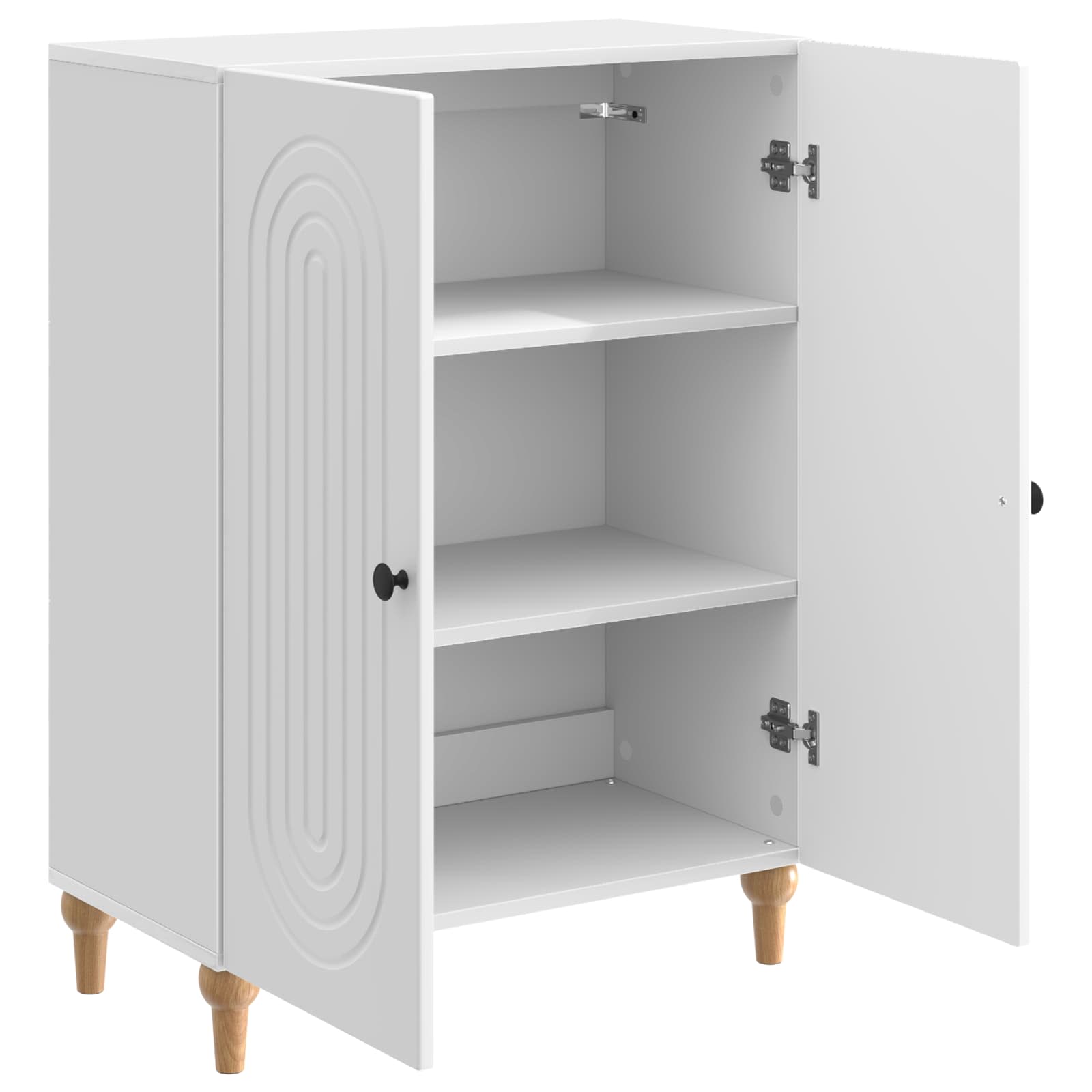 Πλαϊνό γραφείο Γυαλιστερό Λευκό 66 x 34,5 x 90 εκ - Pakobazaar