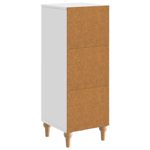 Πλαϊνό γραφείο Γυαλιστερό Λευκό 33 x 34,5 x 90 εκ - Pakobazaar