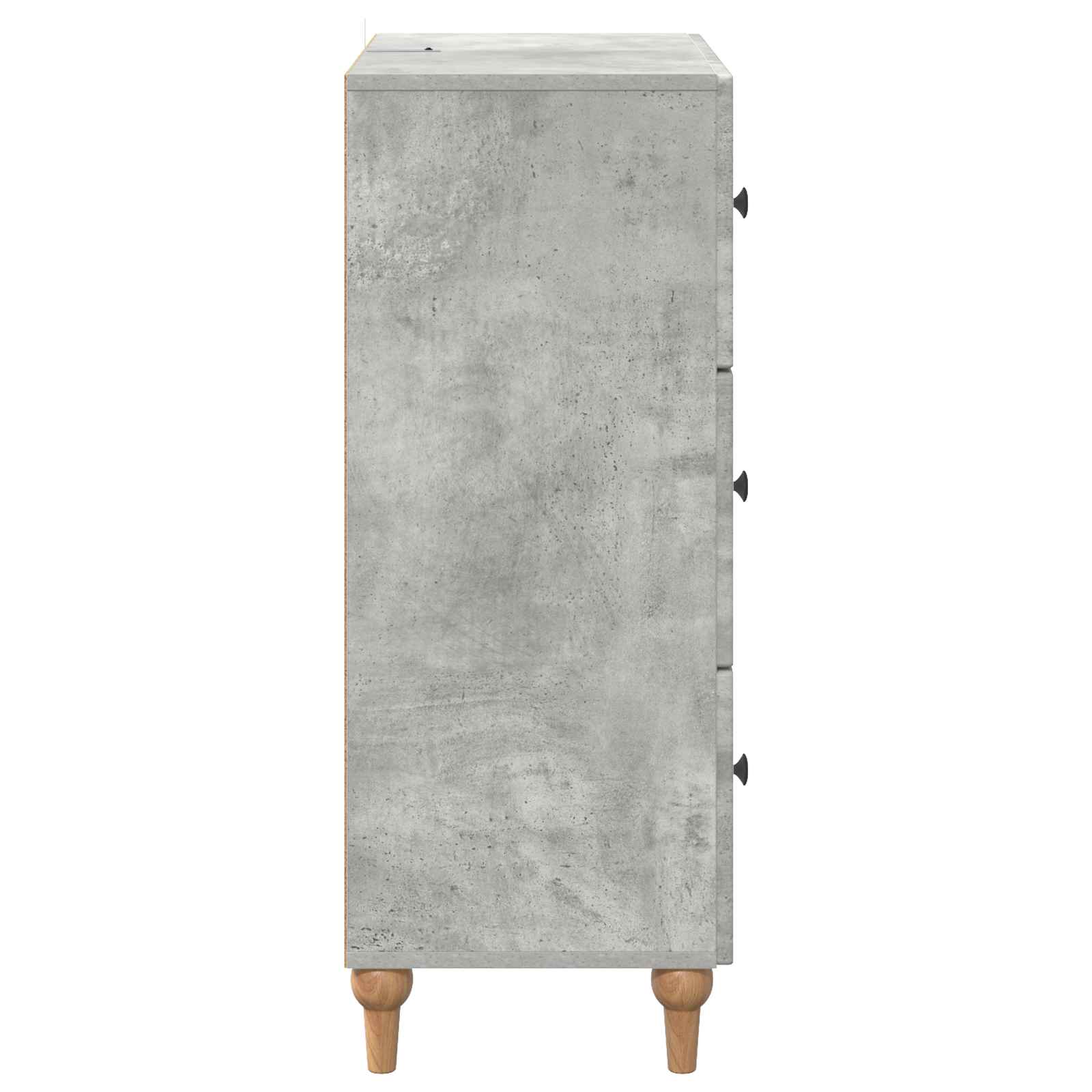 Ντουλάπι με Συρτάρια Γκρι Σκυροδέματος 66 x 34,5 x 90 εκ - Pakobazaar