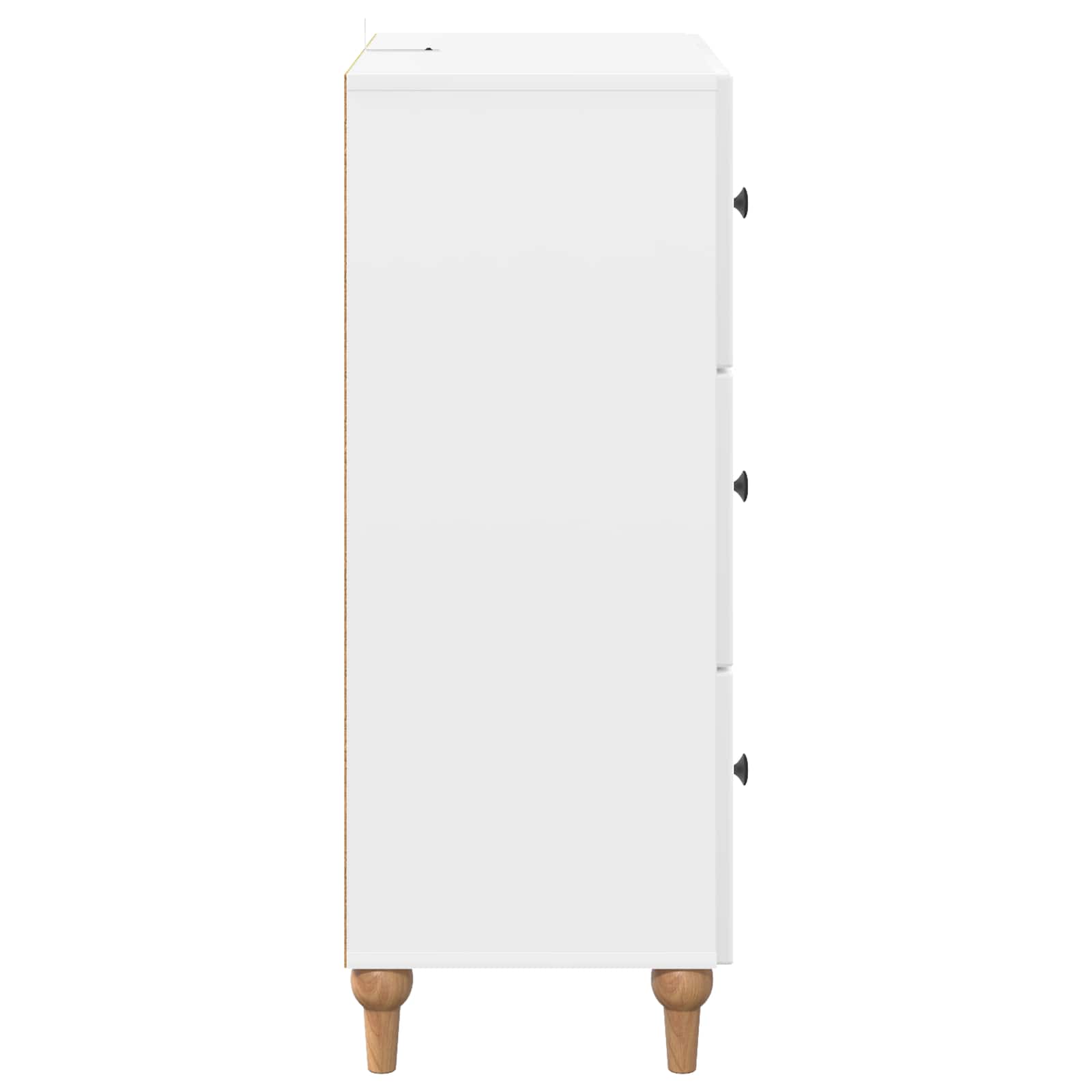 Ντουλάπι με Συρτάρια Γυαλιστερό Λευκό 66 x 34,5 x 90 εκ - Pakobazaar