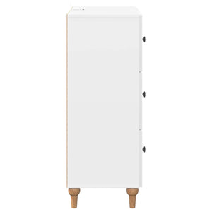 Ντουλάπι με Συρτάρια Γυαλιστερό Λευκό 66 x 34,5 x 90 εκ - Pakobazaar