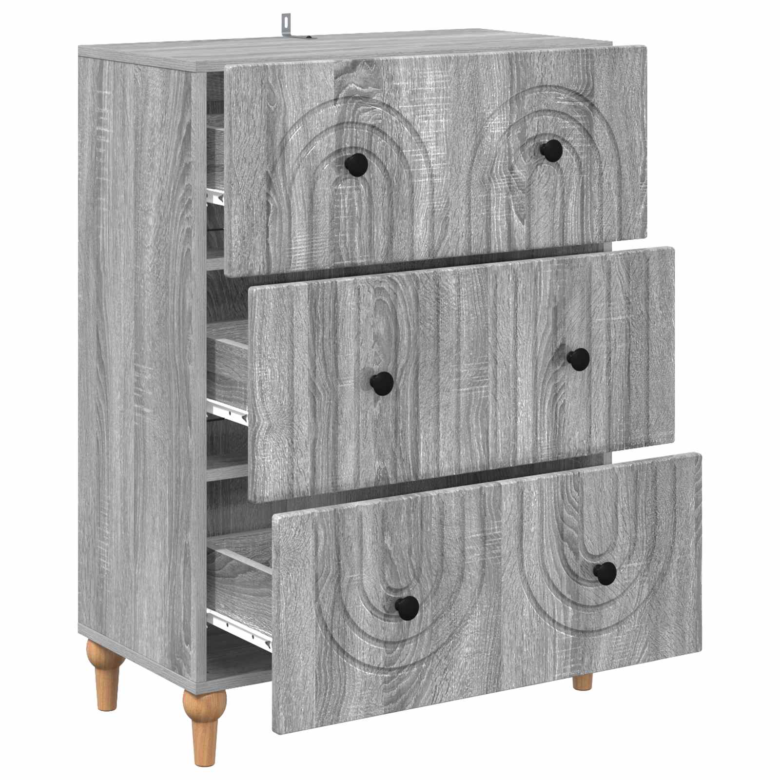 Ντουλάπι με Συρτάρια Γκρι Sonoma 66 x 34,5 x 90 εκ - Pakobazaar