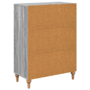 Ντουλάπι με Συρτάρια Γκρι Sonoma 66 x 34,5 x 90 εκ - Pakobazaar