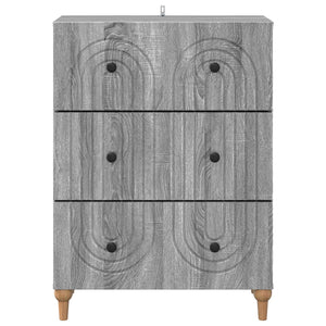 Ντουλάπι με Συρτάρια Γκρι Sonoma 66 x 34,5 x 90 εκ - Pakobazaar