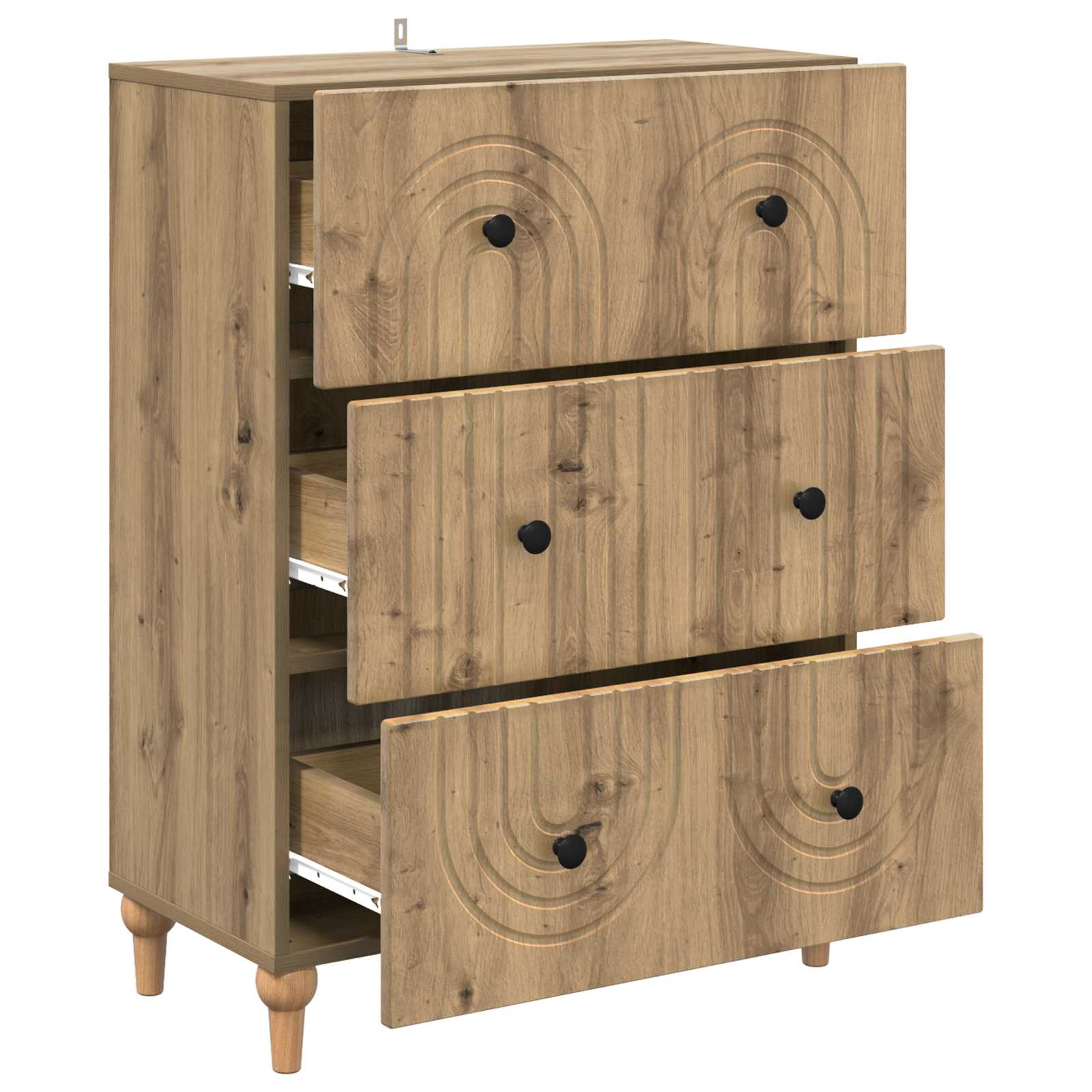 Ντουλάπι με Συρτάρια Artisan Δρυς 66 x 34,5 x 90 εκ - Pakobazaar