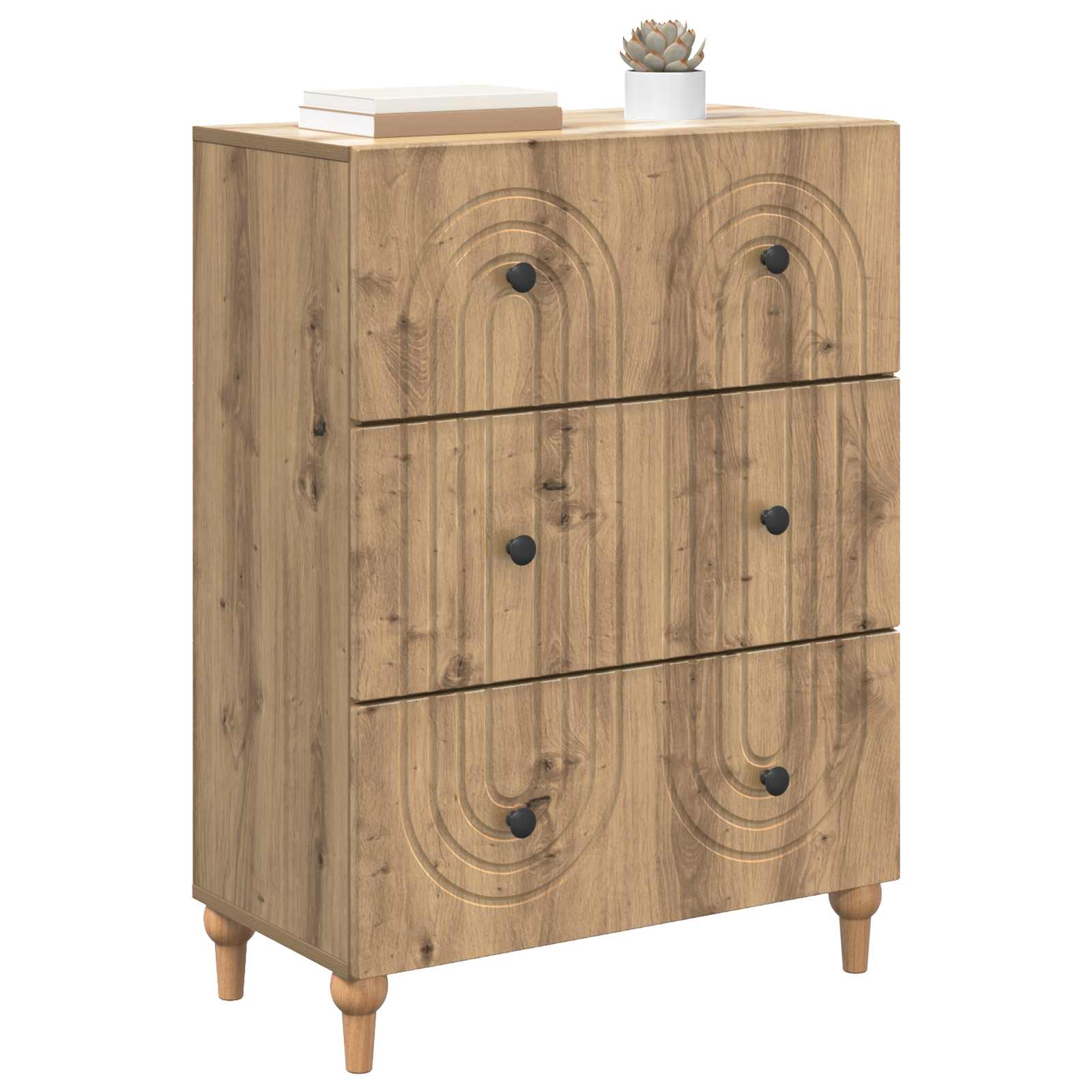 Ντουλάπι με Συρτάρια Artisan Δρυς 66 x 34,5 x 90 εκ - Pakobazaar
