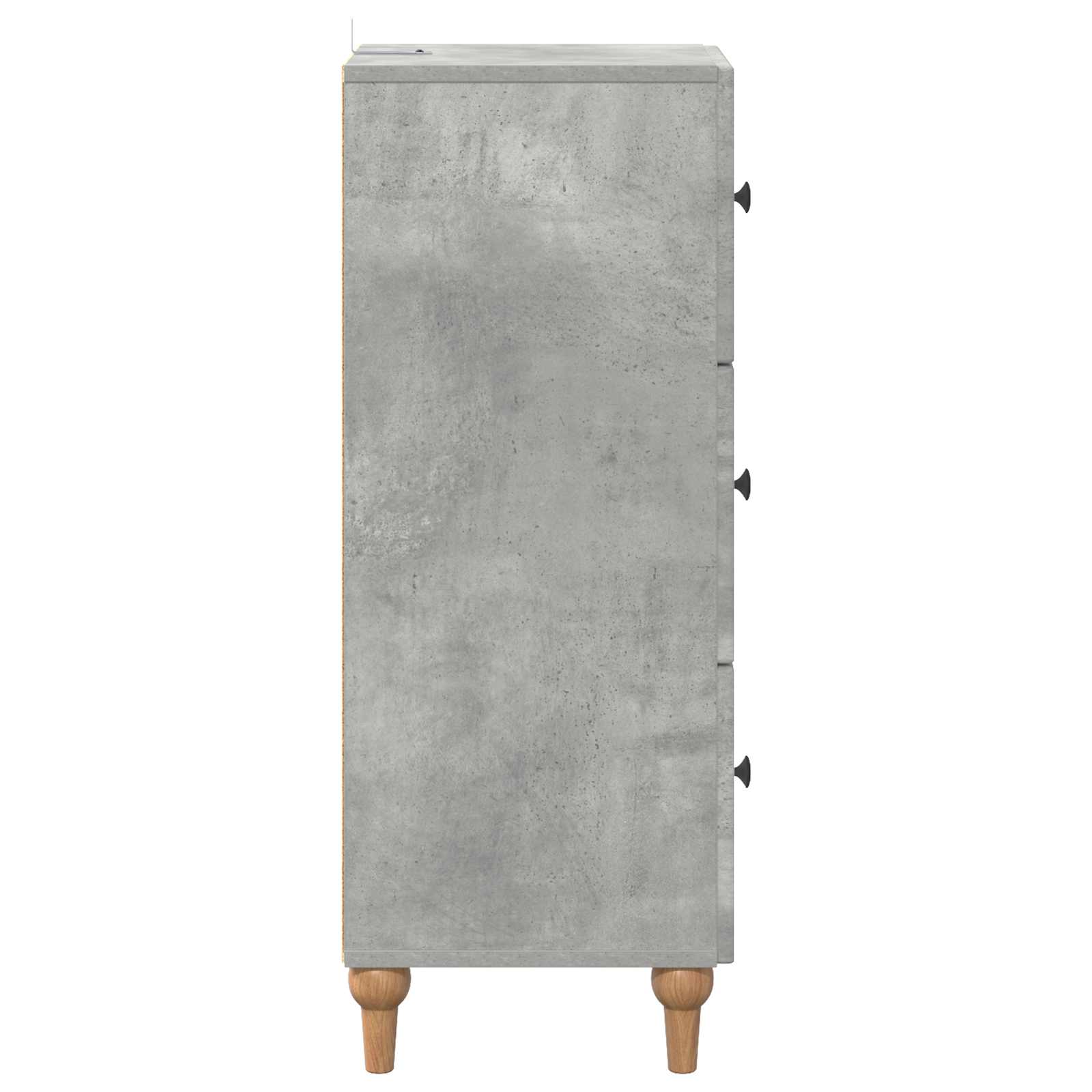 Ντουλάπι με Συρτάρια Γκρι Σκυροδέματος 33 x 34,5 x 90 εκ - Pakobazaar