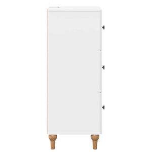Ντουλάπι με Συρτάρια Γυαλιστερό Λευκό 33 x 34,5 x 90 εκ - Pakobazaar