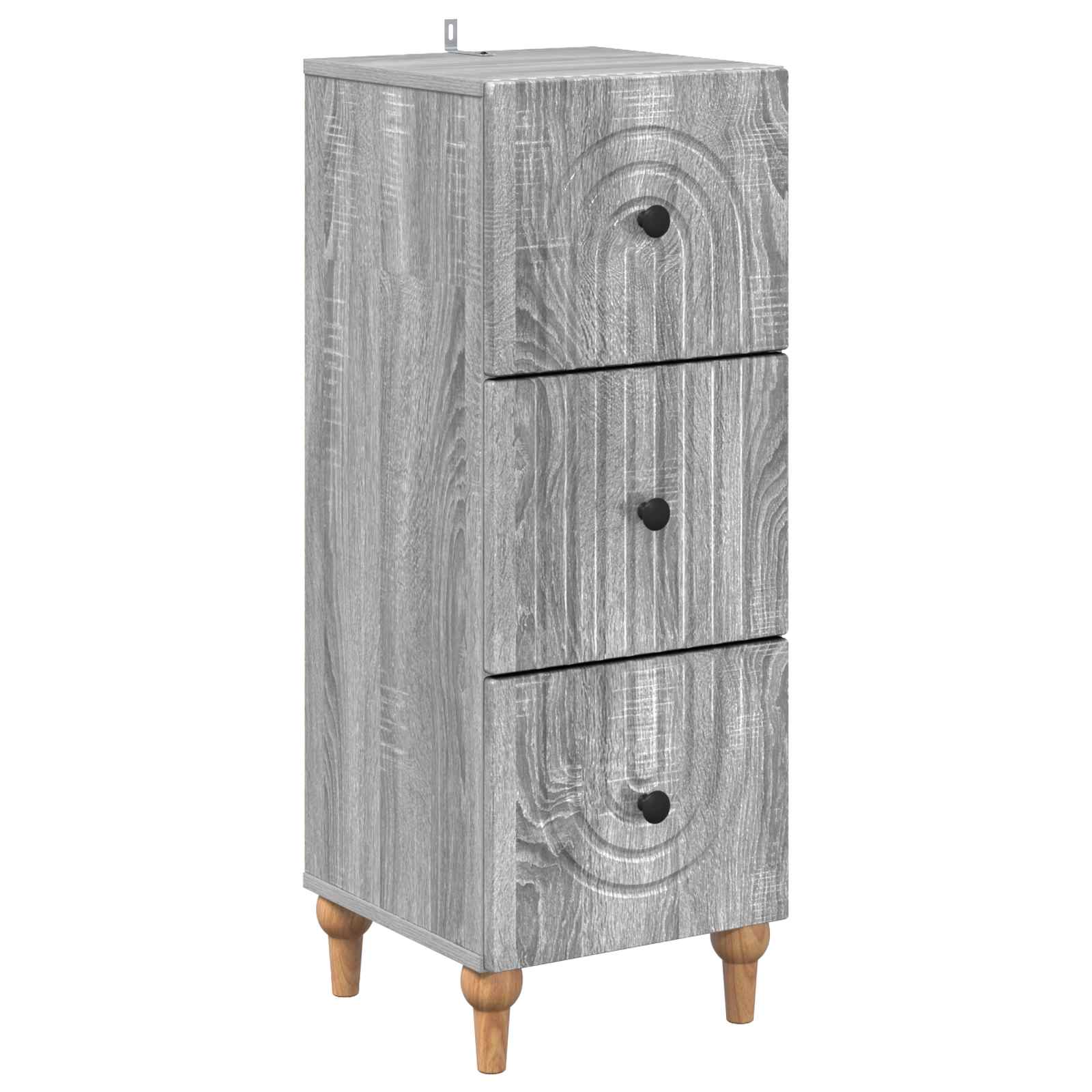 Ντουλάπι με Συρτάρια Γκρι Sonoma 33 x 34,5 x 90 εκ - Pakobazaar