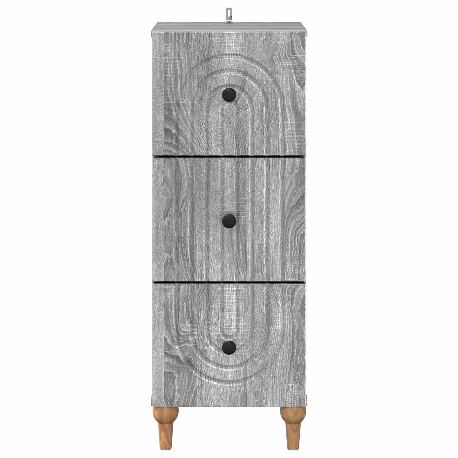 Ντουλάπι με Συρτάρια Γκρι Sonoma 33 x 34,5 x 90 εκ - Pakobazaar