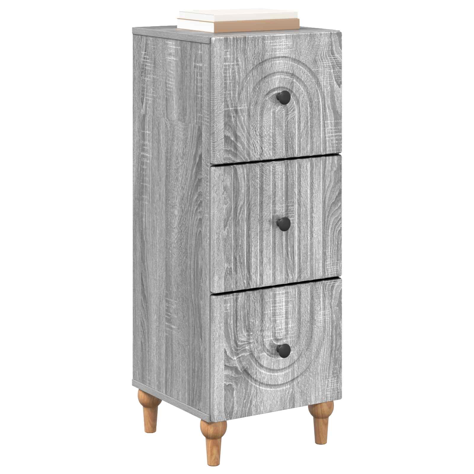 Ντουλάπι με Συρτάρια Γκρι Sonoma 33 x 34,5 x 90 εκ - Pakobazaar