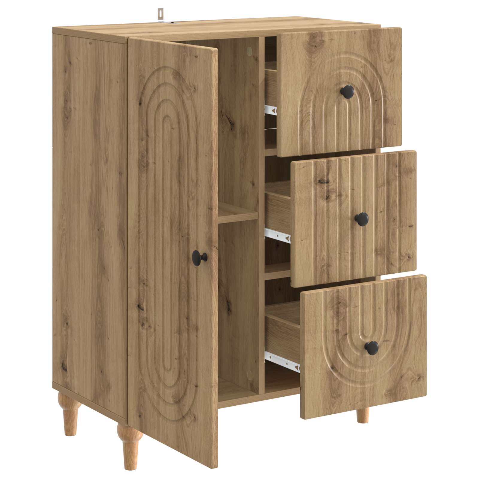 Πλαϊνό γραφείο με συρτάρι Artisan Δρυς 66 x 34,5 x 90 εκ - Pakobazaar