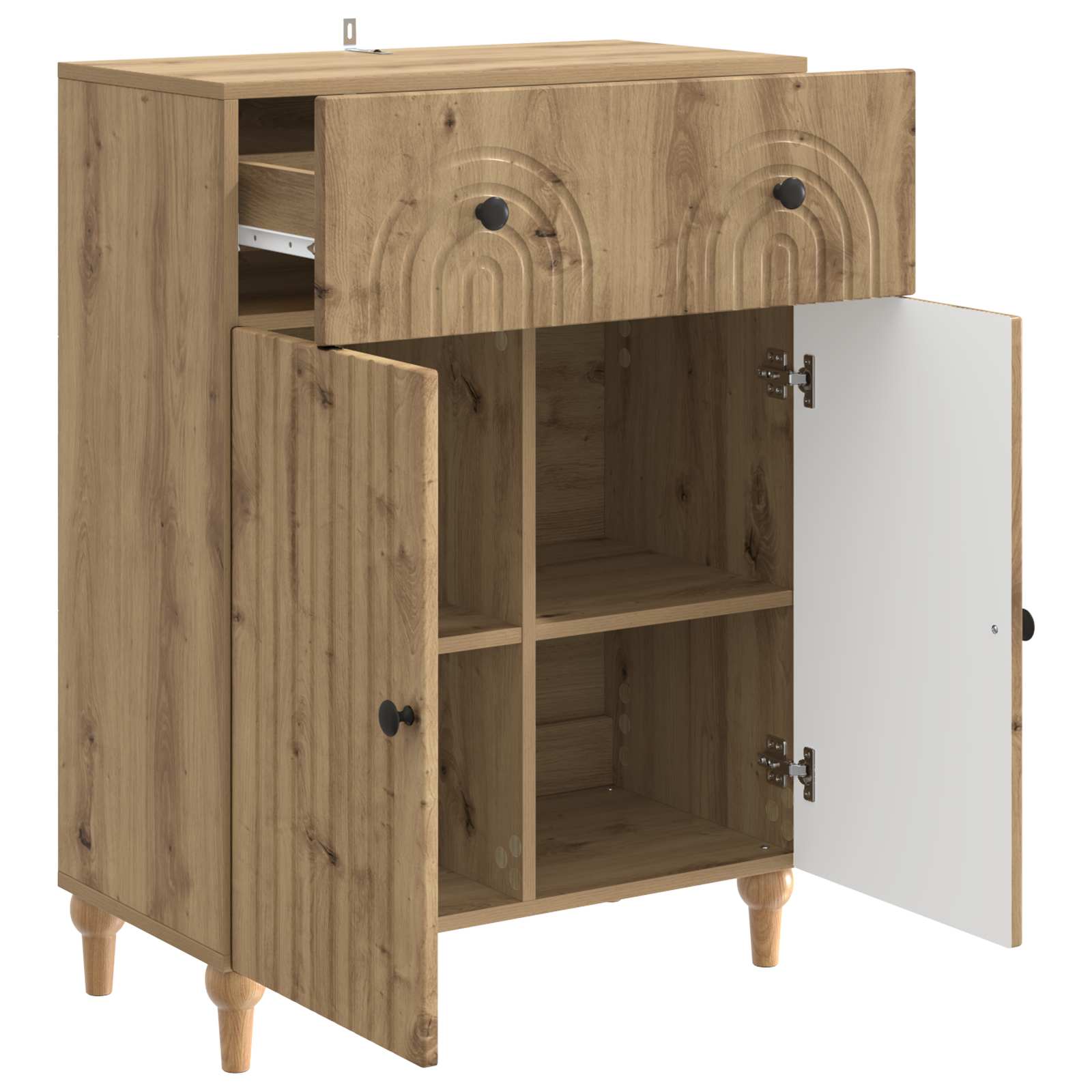 Πλαϊνό γραφείο με συρτάρι Artisan Δρυς 66 x 34,5 x 90 εκ - Pakobazaar