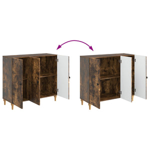 Πλαϊνό γραφείο Καπνισμένο Ξύλο Δρυός 89 x 34,5 x 80 εκ - Pakobazaar