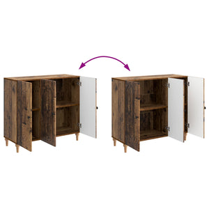 Πλαϊνό γραφείο Παλαιωμένο ξύλο 89 x 34,5 x 80 εκ - Pakobazaar
