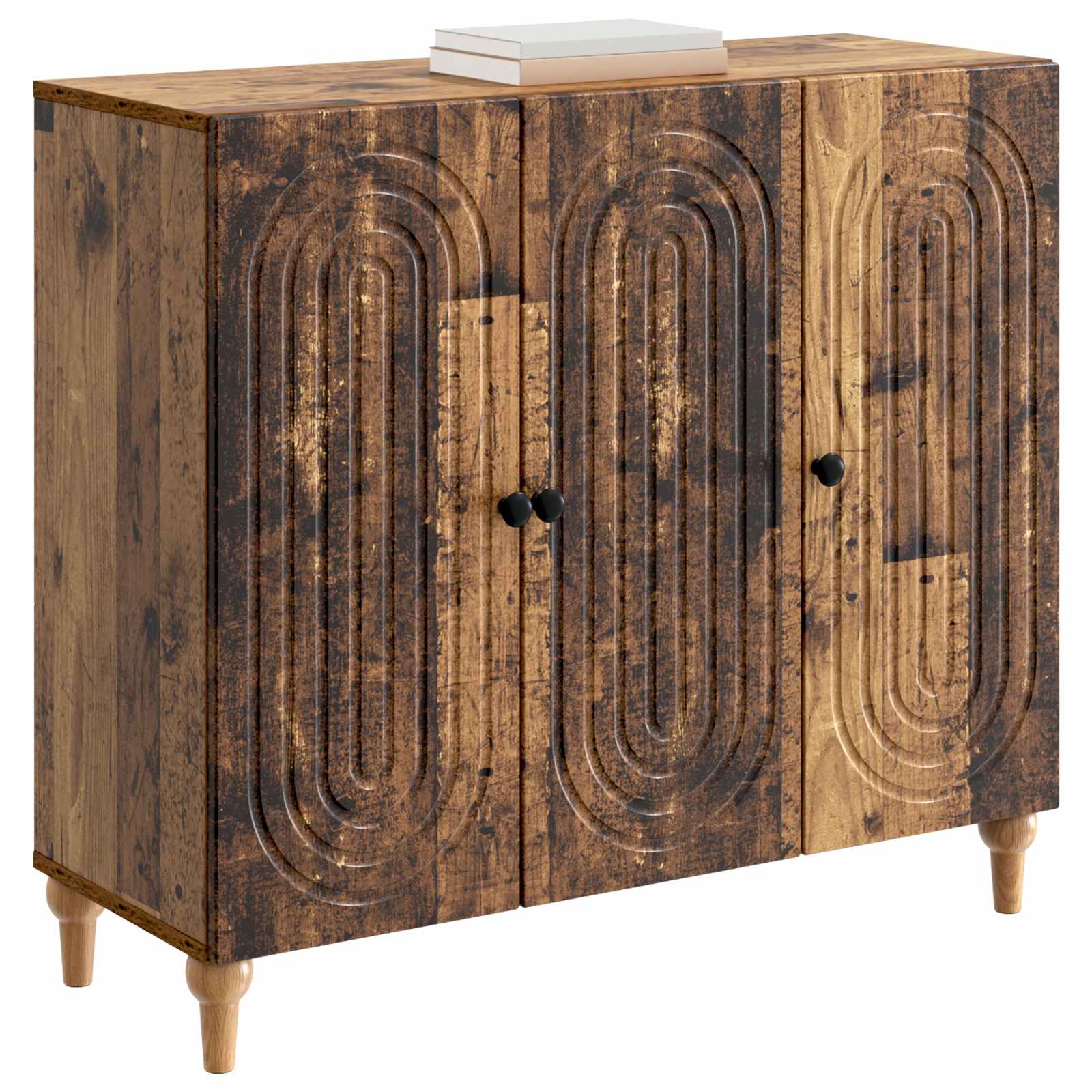 Πλαϊνό γραφείο Παλαιωμένο ξύλο 89 x 34,5 x 80 εκ - Pakobazaar