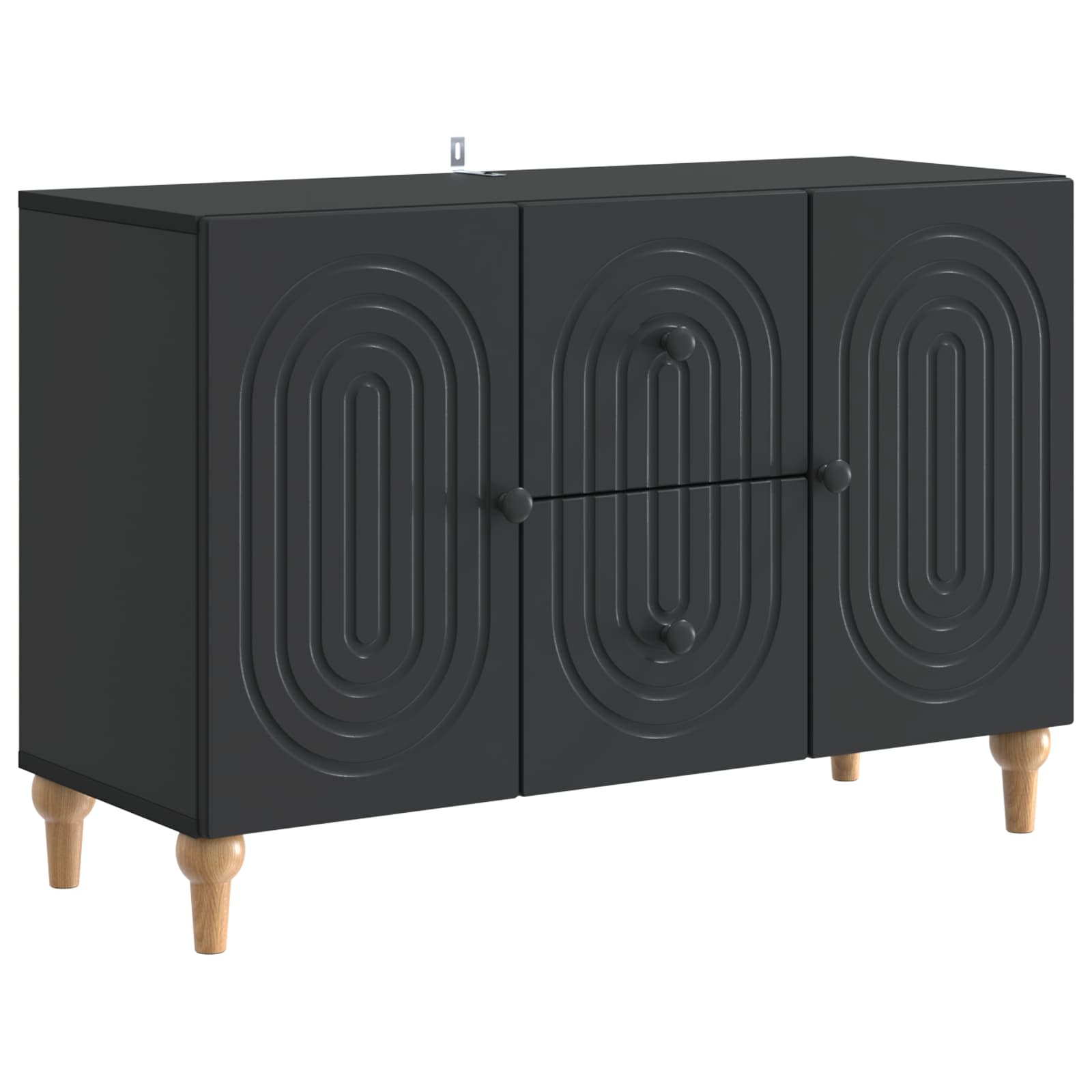 Ντουλάπι TV Μαύρο 89 x 34,5 x 60 εκ. Επεξεργασμένο Ξύλο - Pakobazaar