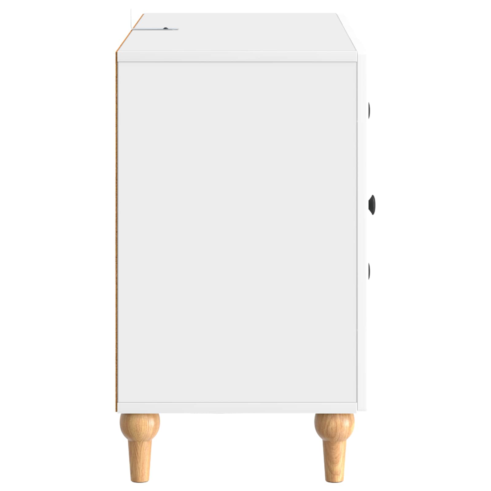 Ντουλάπι TV με συρτάρι Γυαλιστερό Λευκό 89 x 34,5 x 60 εκ. - Pakobazaar