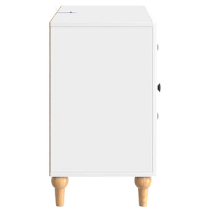 Ντουλάπι TV με συρτάρι Γυαλιστερό Λευκό 89 x 34,5 x 60 εκ. - Pakobazaar
