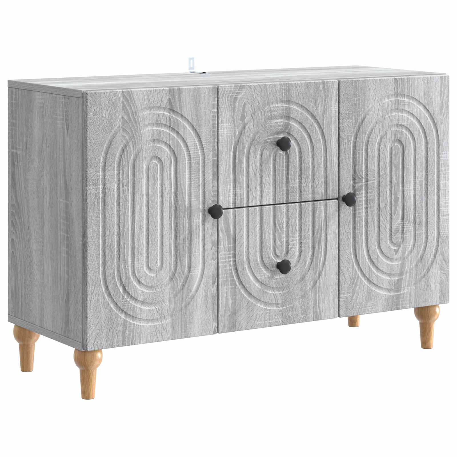 Ντουλάπι TV Γκρι Sonoma 89 x 34,5 x 60 εκ. Επεξεργασμένο Ξύλο - Pakobazaar