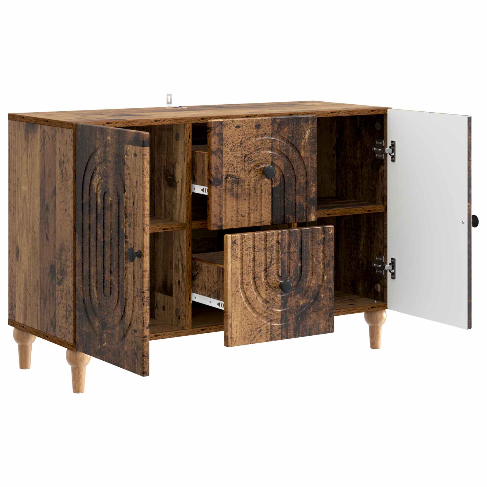 Ντουλάπι TV με συρτάρι Παλαιωμένο ξύλο 89 x 34,5 x 60 εκ. - Pakobazaar