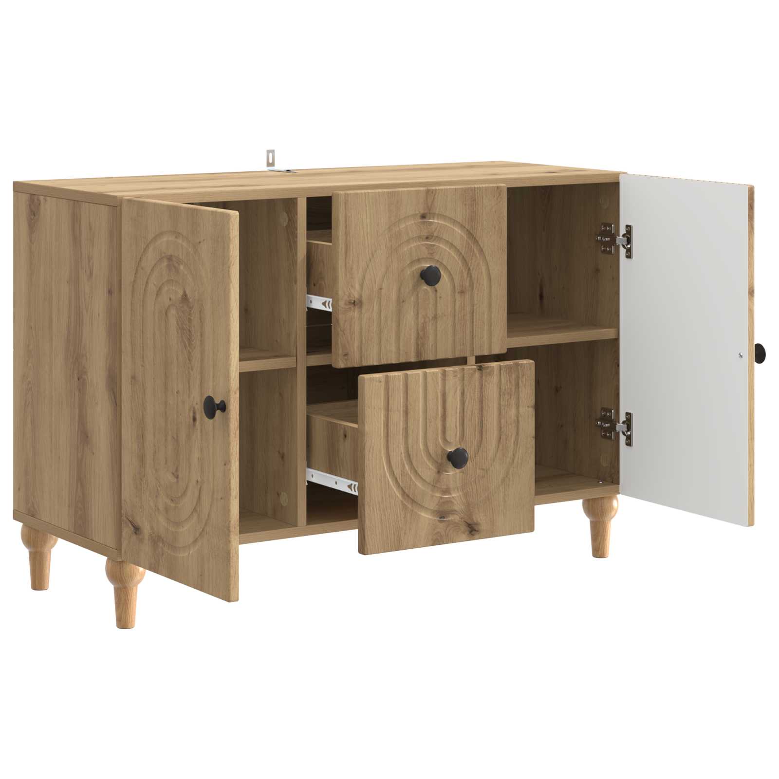 Ντουλάπι TV Artisan Δρυς 89 x 34,5 x 60 εκ. Επεξεργασμένο Ξύλο - Pakobazaar