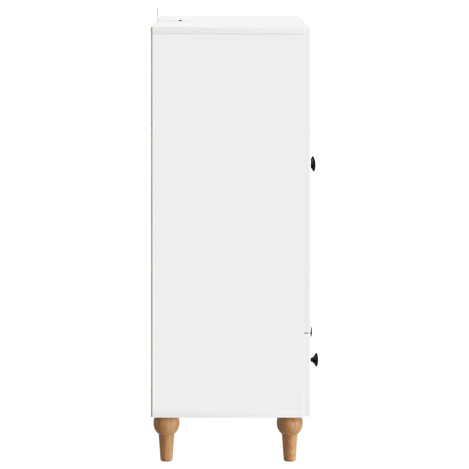 Πλαϊνό γραφείο Λευκό 66 x 34,5 x 95 εκ. Επεξεργασμένο Ξύλο - Pakobazaar