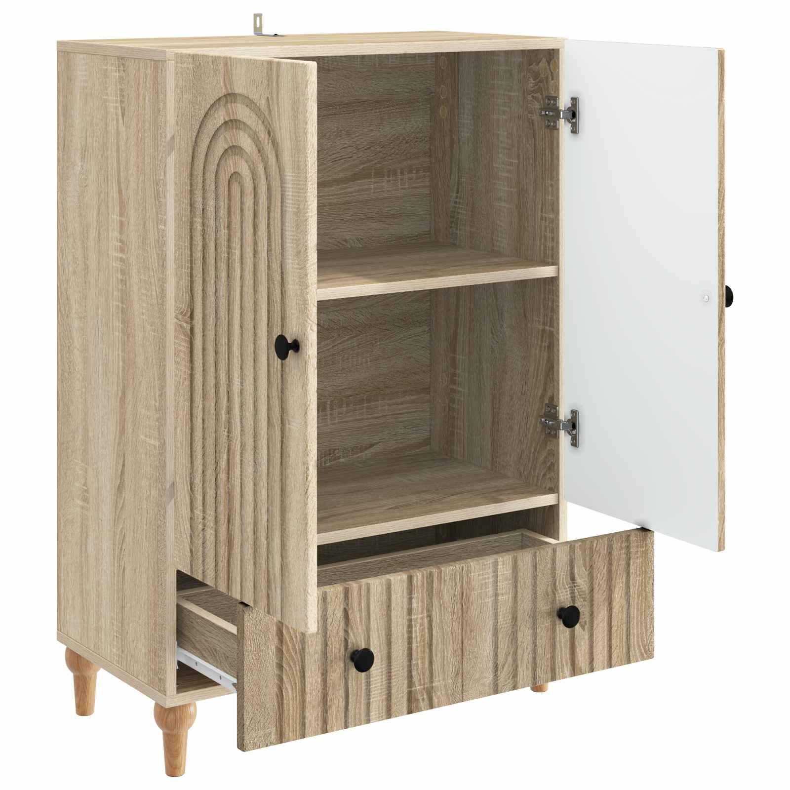 Πλαϊνό γραφείο με συρτάρι Sonoma Δρυς 66 x 34,5 x 95 εκ. - Pakobazaar