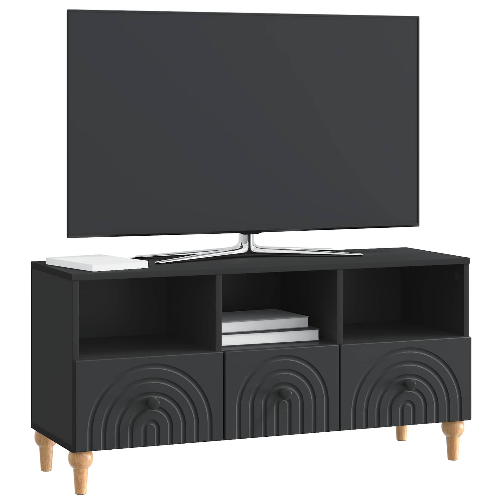 Ντουλάπι TV Μαύρο 102 x 34,5 x 50 εκ. - Pakobazaar