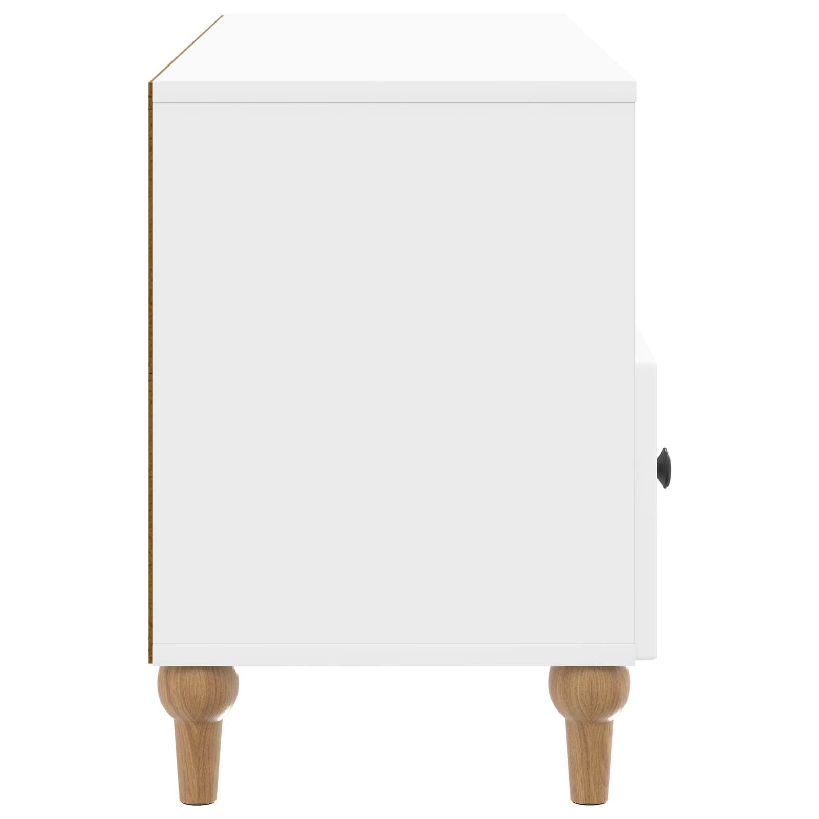 Ντουλάπι TV Υψηλής Στιλπνότητας Λευκό 102 x 34,5 x 50 εκ. - Pakobazaar