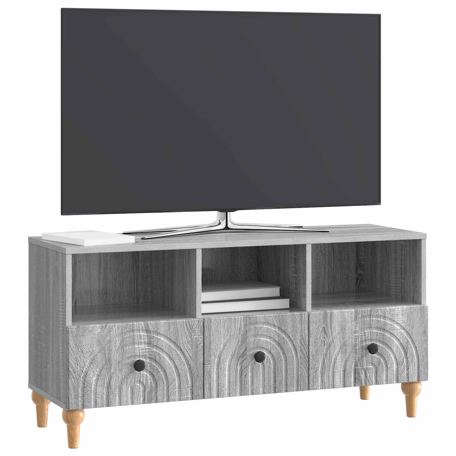 Ντουλάπι TV Γκρι Σονομά 102 x 34,5 x 50 εκ. - Pakobazaar