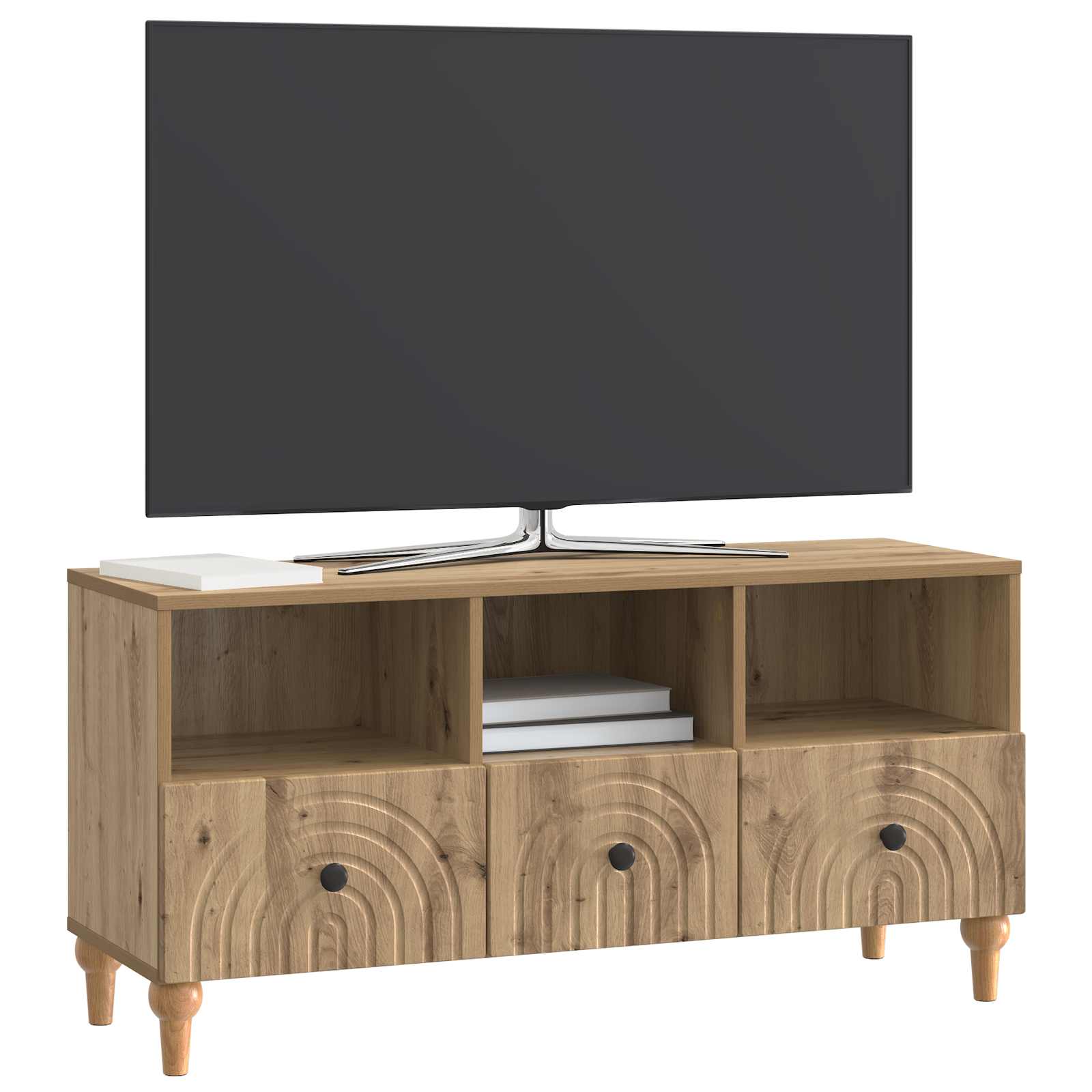 Ντουλάπι TV Τεχνίτικη Δρυς 102 x 34,5 x 50 εκ. - Pakobazaar