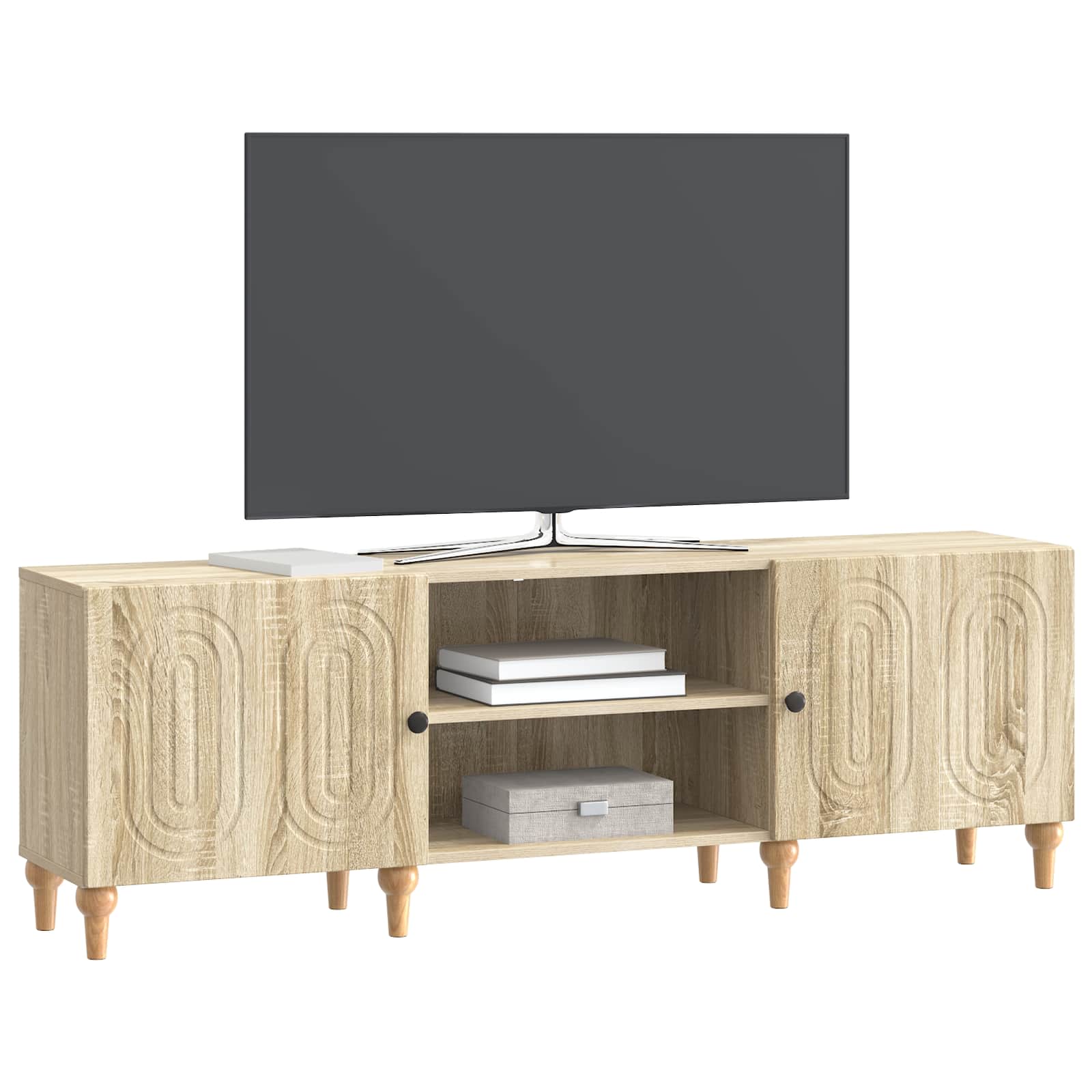 Ντουλάπι TV Sonoma Δρυς 150 x 31 x 50 εκ. Επεξεργασμένο Ξύλο - Pakobazaar