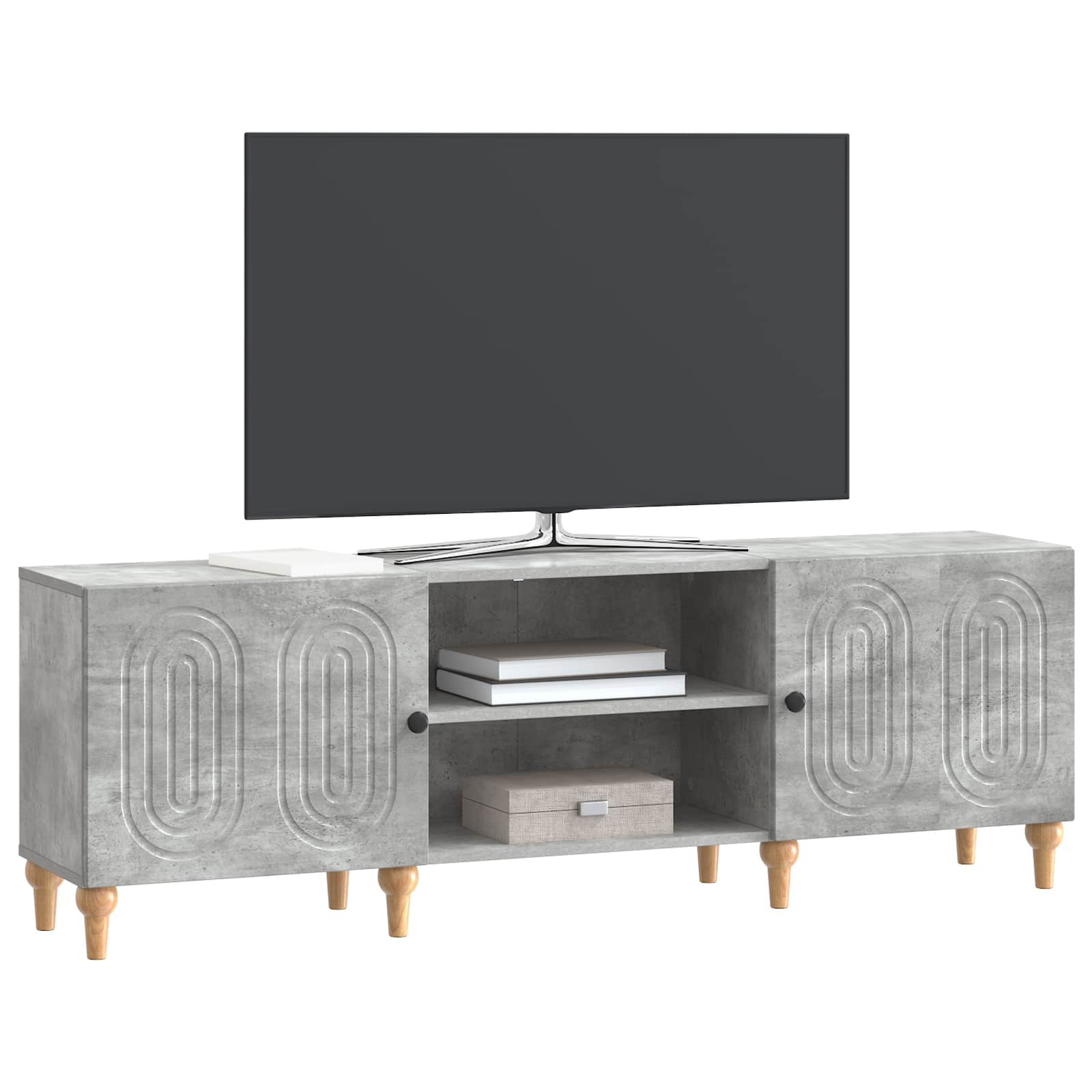 Ντουλάπι TV Γκρι Σκυροδέματος 150 x 31 x 50 εκ. - Pakobazaar