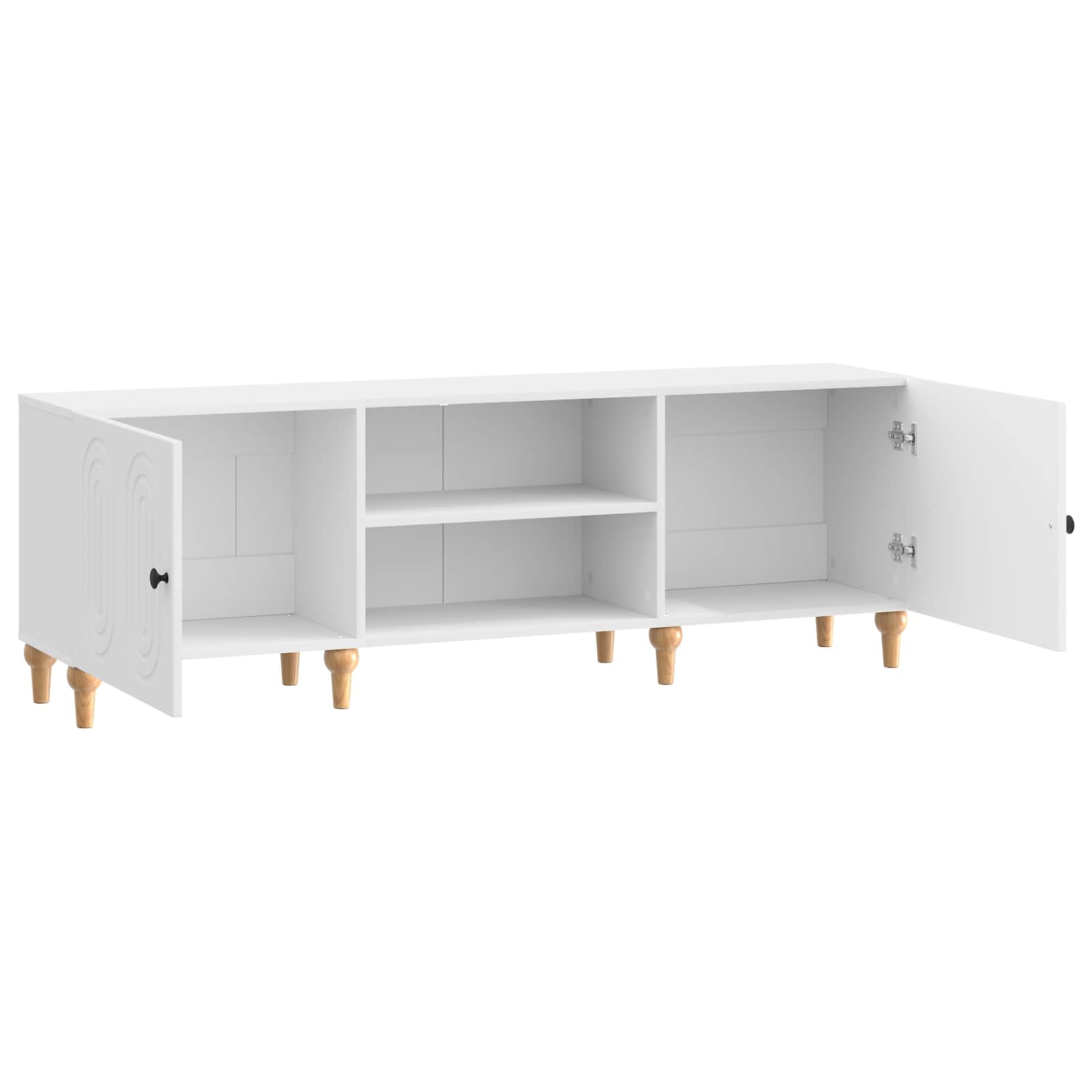 Ντουλάπι TV Γυαλιστερό Λευκό 150 x 31 x 50 εκ. - Pakobazaar