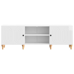 Ντουλάπι TV Γυαλιστερό Λευκό 150 x 31 x 50 εκ. - Pakobazaar