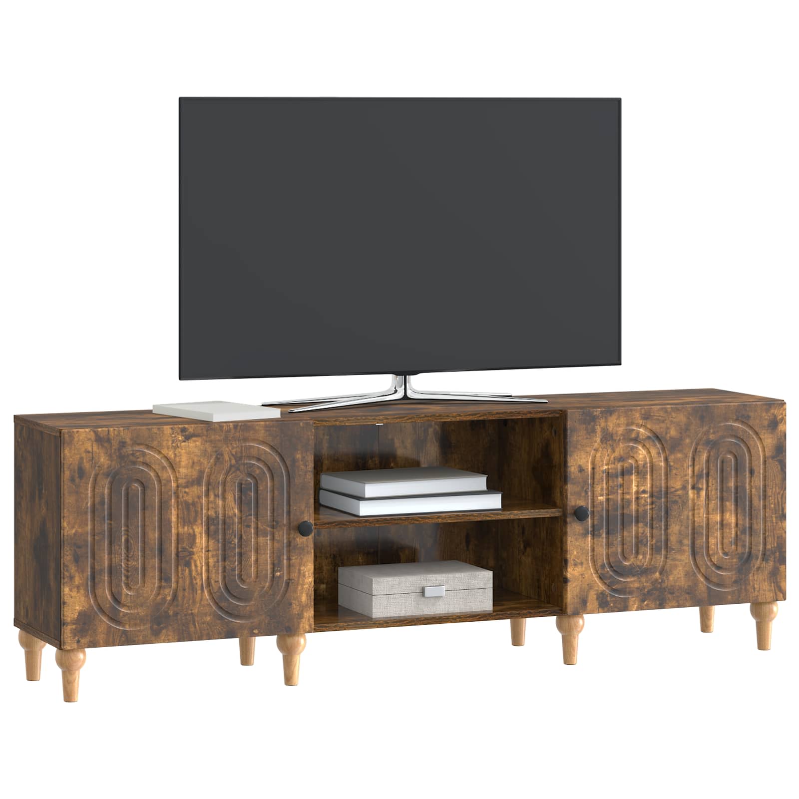 Ντουλάπι TV Καπνισμένο Ξύλο Δρυός 150 x 31 x 50 εκ. - Pakobazaar