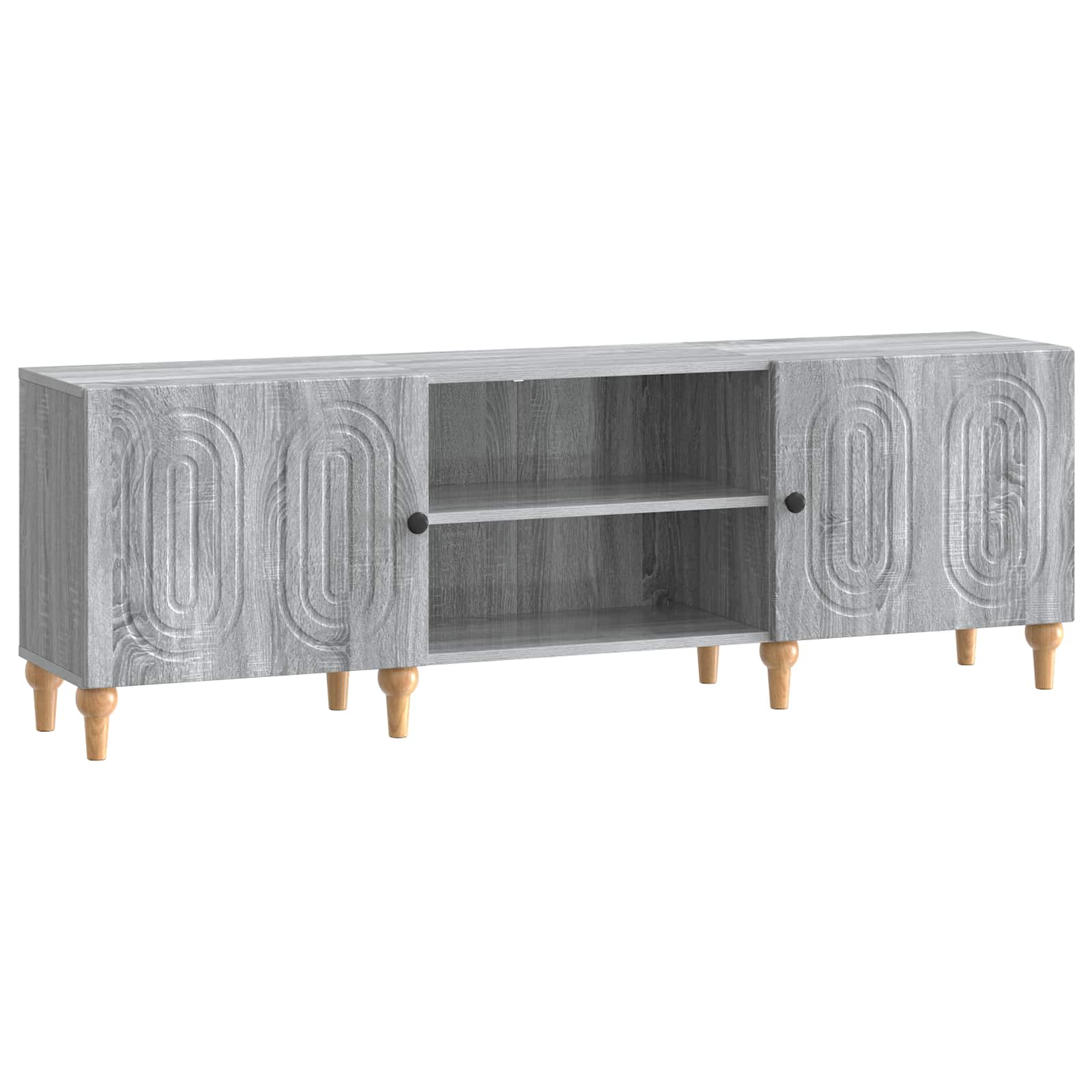 Ντουλάπι TV Γκρι Sonoma 150 x 31 x 50 εκ. Επεξεργασμένο Ξύλο - Pakobazaar