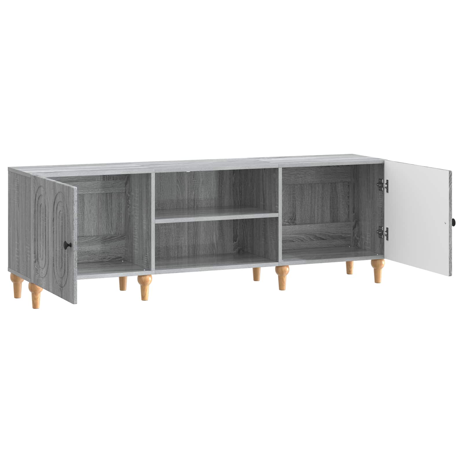 Ντουλάπι TV Γκρι Sonoma 150 x 31 x 50 εκ. Επεξεργασμένο Ξύλο - Pakobazaar